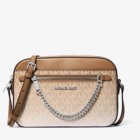 Michael Kors Jet Set Large Ombré Signature Logo Crossbody Body NWT - Picture 1 of 8